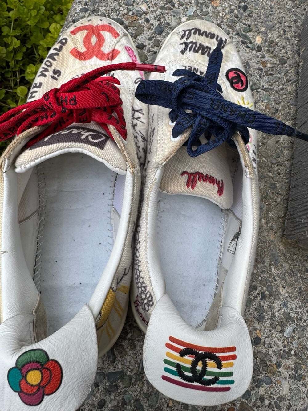 Chanel x Pharrell Williams Capsule Collection Canvas Sneakers - Picture 9 of 15